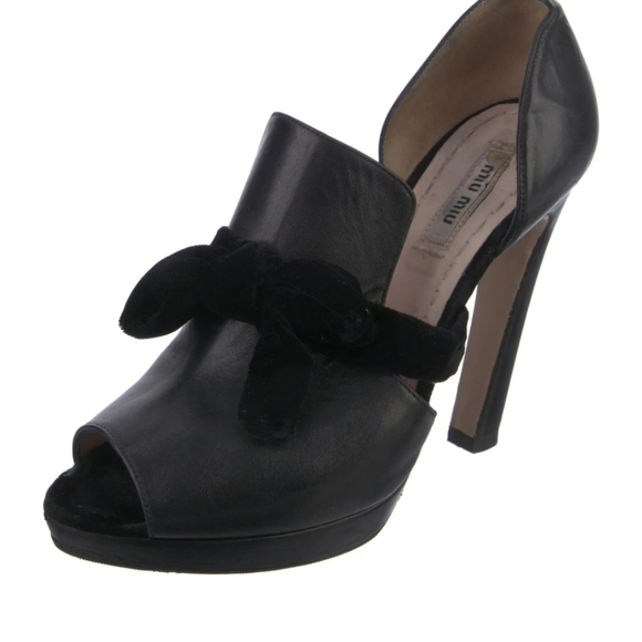 MIU MIU Peep Toe Heels - Picture 4 of 5